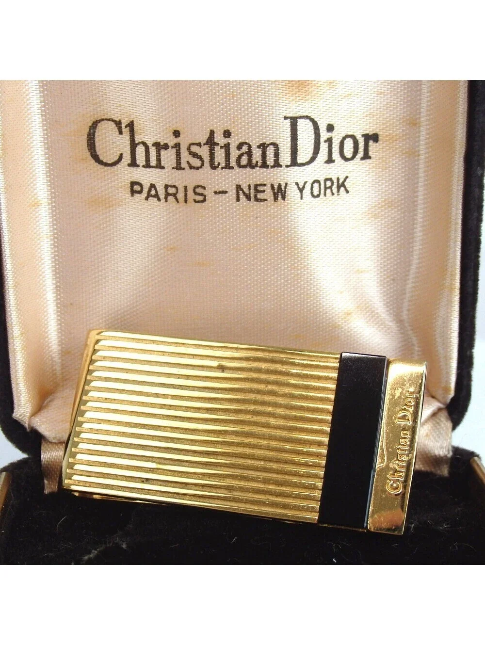 Authentic ChristianDior Money Clip metal[Used]